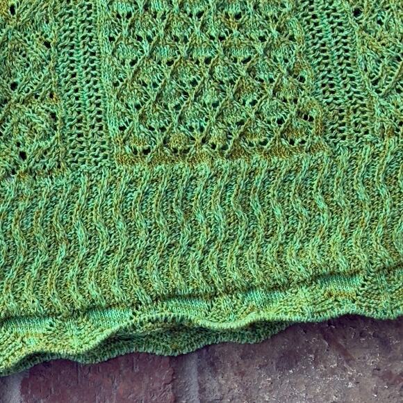 Zara Green Sweater Knit Vest Sleeveless Size M - Picture 7 of 7